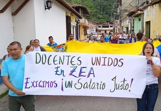 Diario Frontera, Frontera Digital,  DOCENTES EN ZEA, Mocoties, ,Docentes  en el municipio Zea también exigieron un salario justo