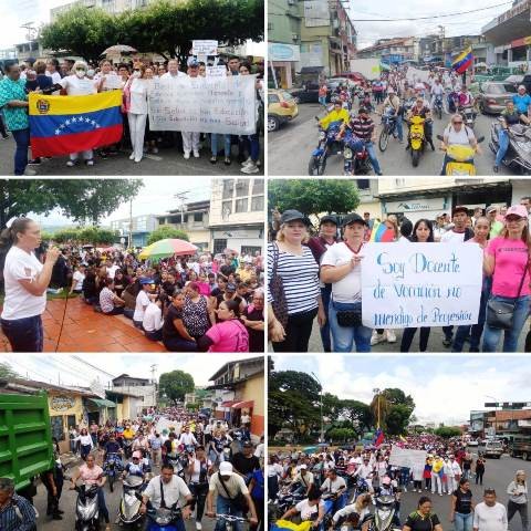 Diario Frontera, Frontera Digital,  PROTESTA EL VIGÍA, El Vigía Panamericana, ,TRABAJADORES Y DOCENTES MARCHARON 
Y PROTESTARON POR SALARIOS JUSTOS