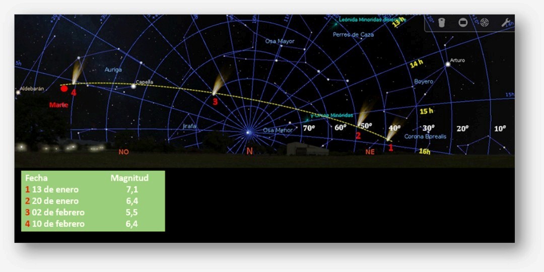 Diario Frontera, Frontera Digital,  Cometa C/2022 E3 (ZTF), Tecnología, ,Cometa C/2022 E3 (ZTF) puede observarse 
desde el horizonte merideño con binoculares
