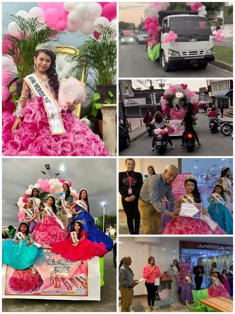 Diario Frontera, Frontera Digital,  Mini Mérida 2022, Estefani Parra, El Vigía Panamericana, ,Mini Mérida 2022, Estefani Parra, brilló en Caravana de recibimiento en El Vigía