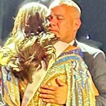 Diario Frontera, Frontera Digital,  AMANDA, RAFAEL DUDAMEL, Farándula, ,El caluroso abrazo de Amanda Dudamel y su padre luego del Miss Universo