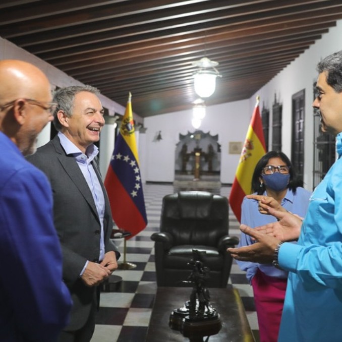 Diario Frontera, Frontera Digital,  RODRÍGUEZ ZAPATERO, MIRAFDLORES, CARACAS, MADURO, Politica, ,Presidente Maduro se reunió con José Luis Rodríguez Zapatero