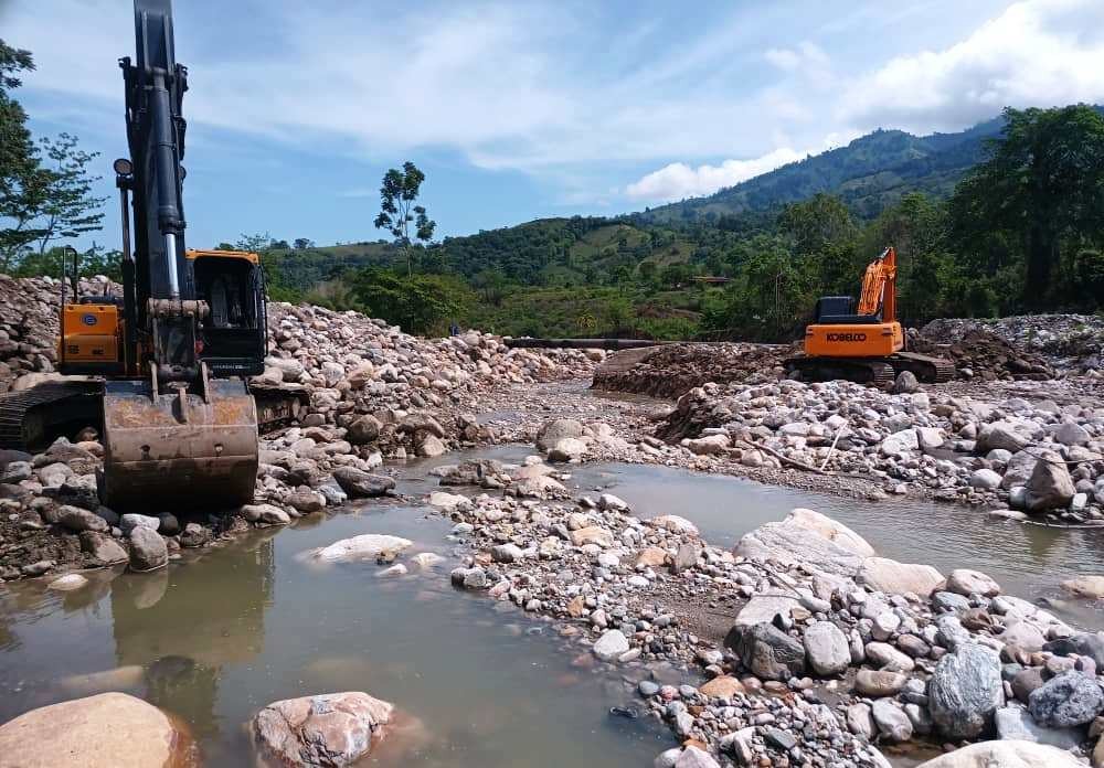Diario Frontera, Frontera Digital,  DIQUE CAÑA BRAVA, AGUAS DE MÉRIDA, GOBIERNO REGIUONAL, JEHYSON GUZMÁN, El Vigía Panamericana, ,Gobierno bolivariano evaluó trabajos en el acueducto Caña Brava