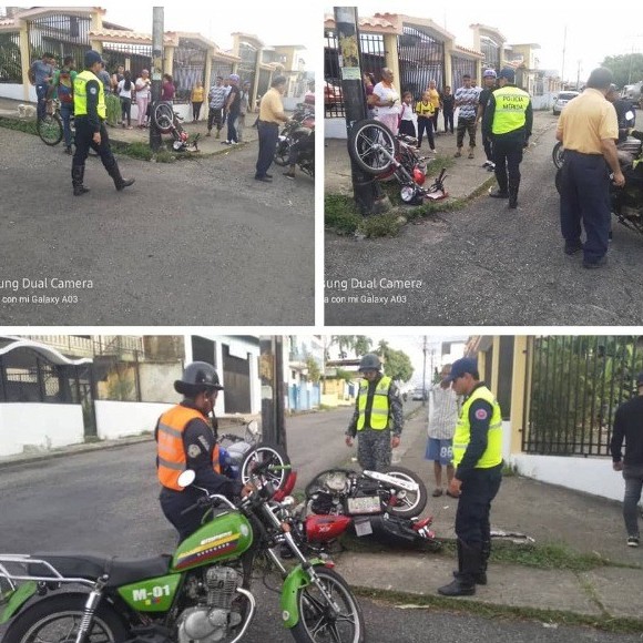 Diario Frontera, Frontera Digital,  LESIONADOS EN COLISIÓN, EL VIGÍA, Sucesos, ,Joven y adolescente resultaron lesionados 
en colisión entre una moto y un vehículo en El Vigía