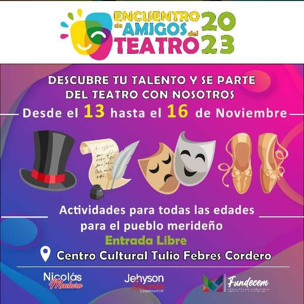 Diario Frontera, Frontera Digital,  Encuentro de Amigos del Teatro 2023, FUNDECEM, Entretenimiento, ,Fundecem invita al Encuentro de Amigos del Teatro 2023