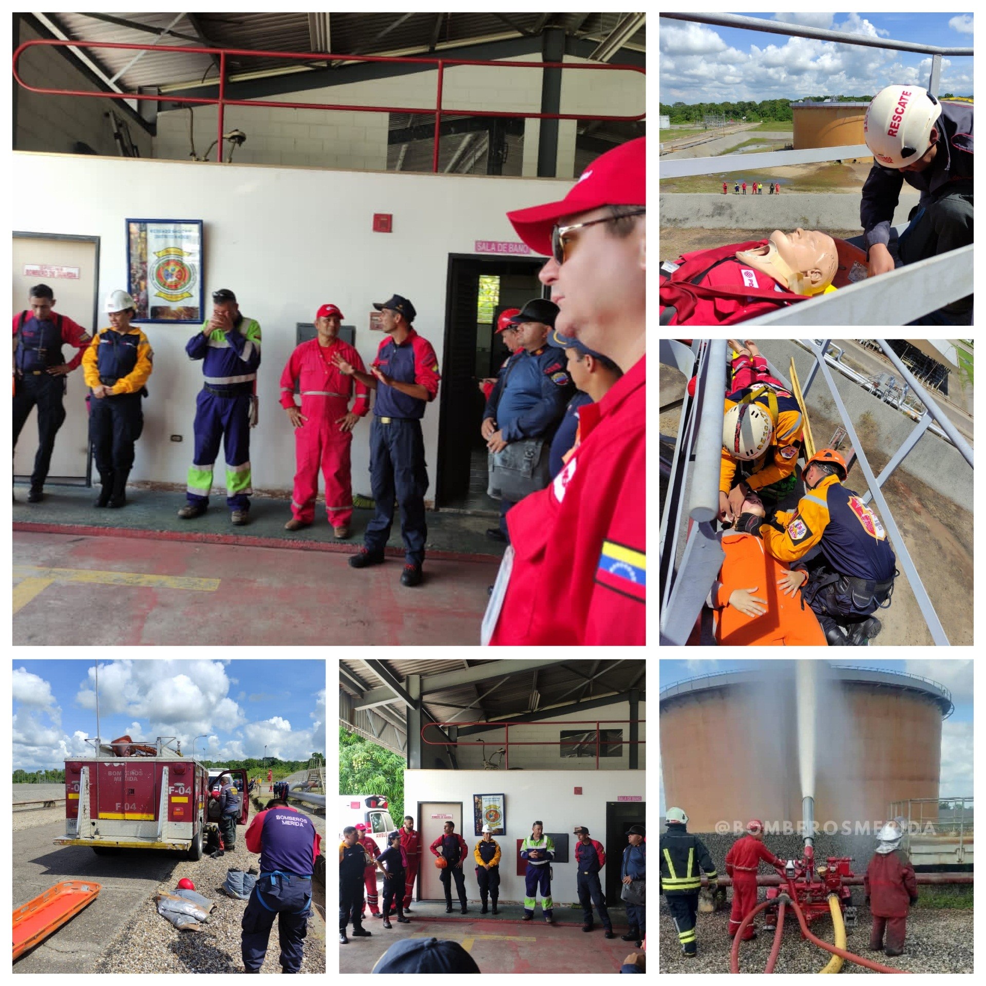 Diario Frontera, Frontera Digital,  El Vigía, Municipio Alberto Adriani, Pdvsa, Kilometro 15, El Vigía Panamericana, ,Bomberos realizó simulacro de incendio en planta de distribución de combustible Pdvsa
