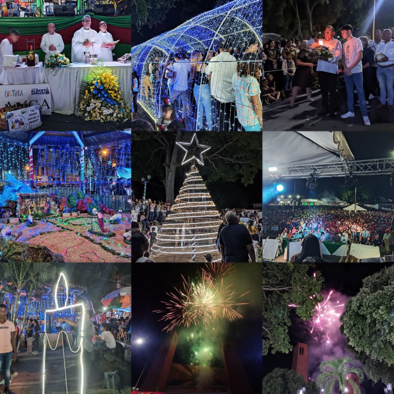 Diario Frontera, Frontera Digital,  Alberto Adriani, El Vigía, Encendido de luces, Lisandro Segura, Navidad, El Vigía Panamericana, ,La navidad llegó a El Vigía con el encendido de luces