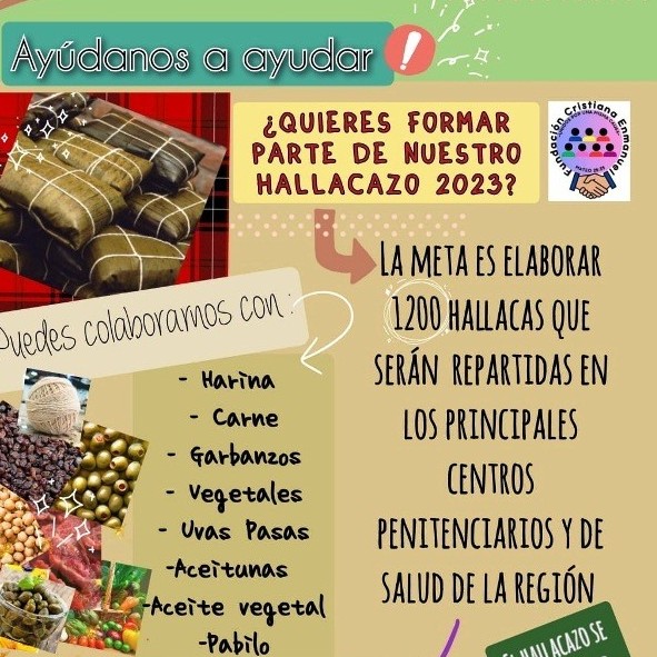 Diario Frontera, Frontera Digital,  Fundación Cristiana Enmanuel, El Vigía Panamericana, ,Fundación Cristiana Enmanuel solicita la solidaridad 
para elaborar 1200 hallacas para diciembre