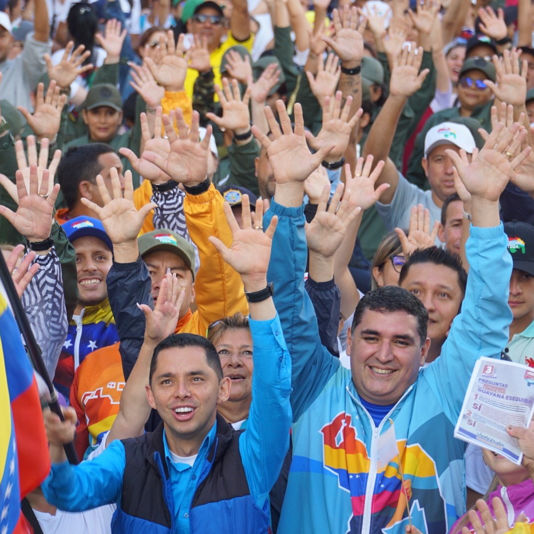Diario Frontera, Frontera Digital,  Mérida, Municipio Libertador, FANB, Guayana Esequiba, Referéndum consultivo, 5 veces Sí, Venezuela Toda, Jehyson Guzmán, Politica, ,Con éxito "Venezuela Toda" marchó en Unión Cívico-Militar y Policial por el Esequibo