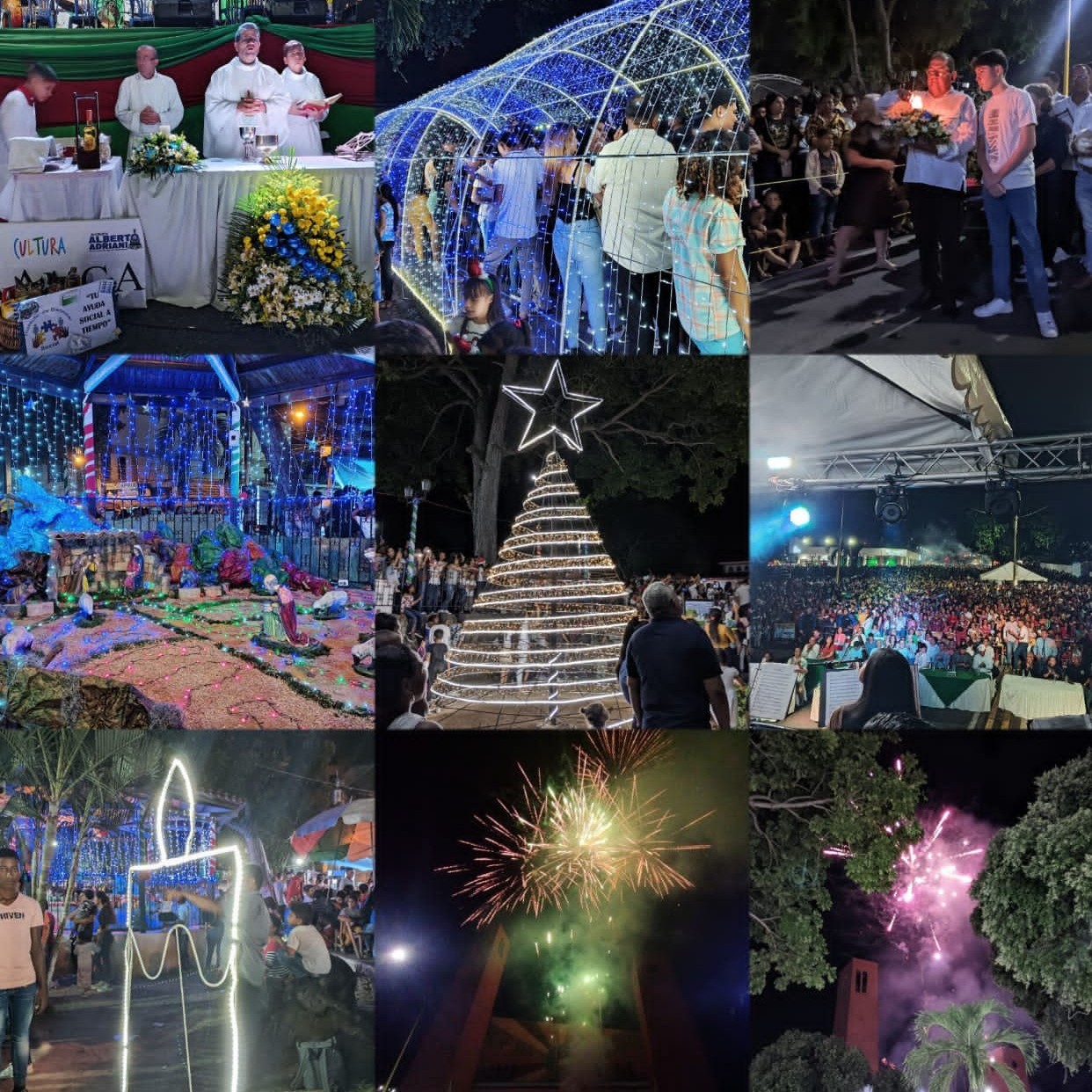 Diario Frontera, Frontera Digital,  Alberto Adriani, El Vigía, Encendido de luces, Lisandro Segura, Navidad, El Vigía Panamericana, ,La navidad llegó a El Vigía con el encendido de luces