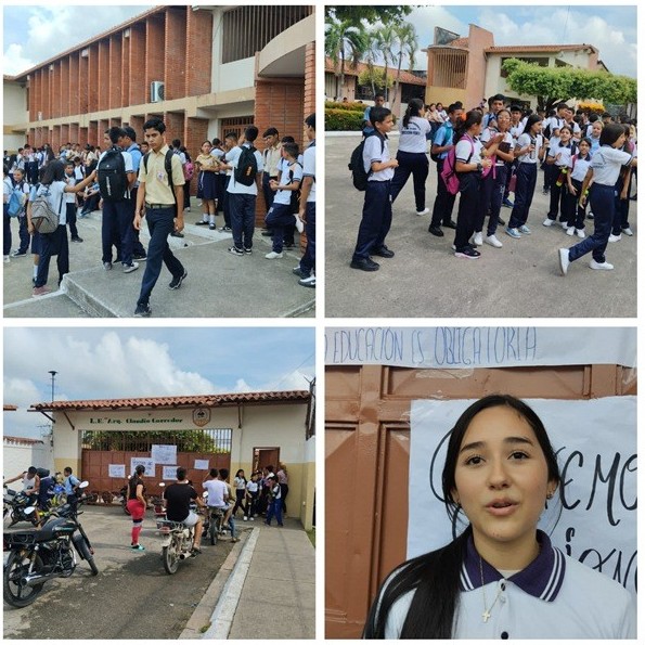 Diario Frontera, Frontera Digital,  UE CLAUDIO CORREDOR, El Vigía Panamericana, ,Estudiantes de la U.E. Claudio Corredor 
de El Vigía denunciaron la falta de profesores