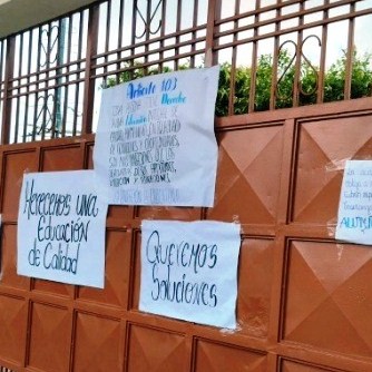 Diario Frontera, Frontera Digital,  Unidad Educativa Claudio Corredor de El Vigía, El Vigía Panamericana, ,Unidad Educativa Claudio Corredor de El Vigía
reinició las clases por presencia de educadores