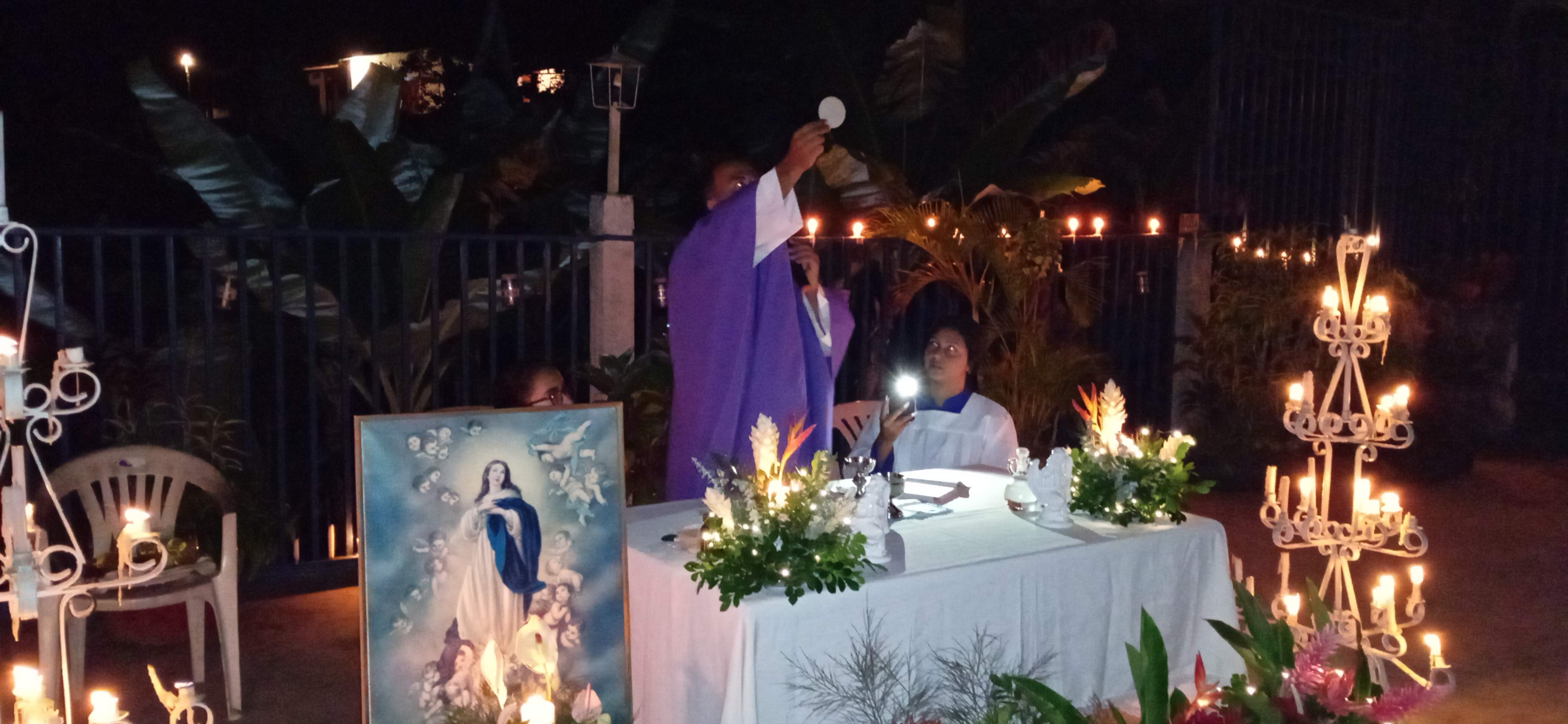 Diario Frontera, Frontera Digital,  municipio Zea, Zea, Victor Bustamante, Virgen de la Inmaculada, Mocoties, ,Misa de la Luz tradición con 40 años de historia en el “Candil” en Zea