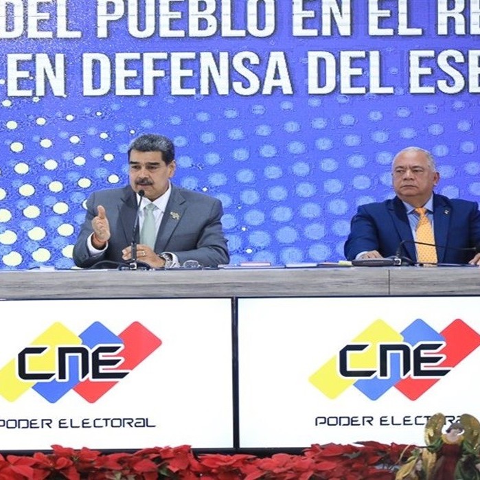 Diario Frontera, Frontera Digital,  Nicolás Maduro, CNE, Elvis Amoroso, Jorge Rodríguez, Referéndum consultivo, Esequibo, Guyana, Politica, ,Este referéndum es vinculante y como jefe de Estado acato el mandato" resaltó el presidente Maduro ante el CNE