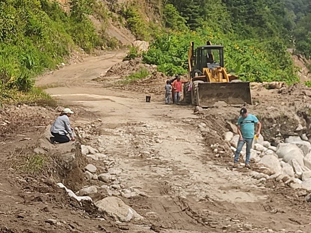 Diario Frontera, Frontera Digital,  Santa Apolonia, Municipio Tulio Febres Cordero, El Vigía Panamericana, ,Jehyson Guzmán trabaja por la recuperación vial en Santa Apolonia
