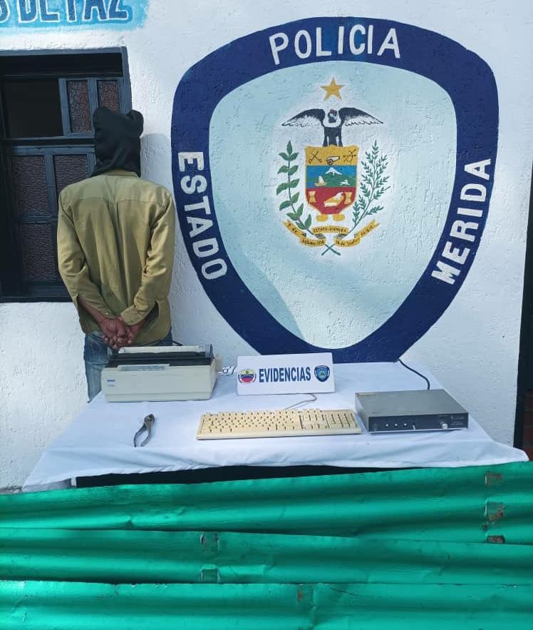 Diario Frontera, Frontera Digital,  POLIMÉRIDA, Sucesos, ,Polimérida capturó a un hombre por hurto en la ULA