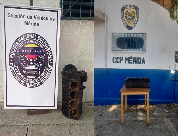 Diario Frontera, Frontera Digital,  PNB, MOTOR DE VEHÍCULO, Sucesos, ,PNB recuperó motor y block de vehículo 
por solicitud ante el Sistema SIIPOL en Tucaní y El Pedregal