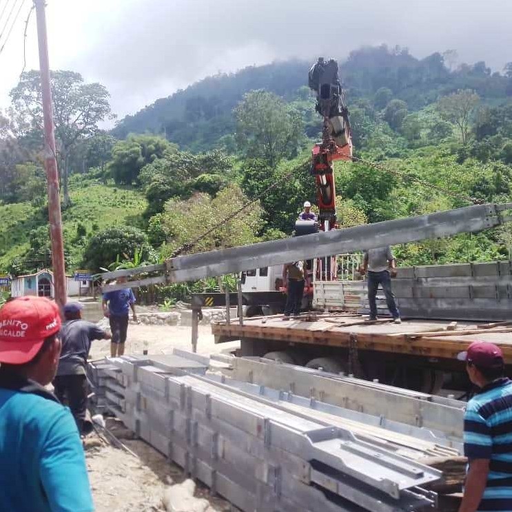 Diario Frontera, Frontera Digital,  Jehyson Guzmán, Santa María de Santa Apolonia, El Vigía Panamericana, ,Jehyson Guzmán entregó último lote de secciones metálicas del puente Cagua