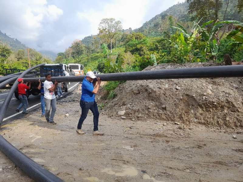 Diario Frontera, Frontera Digital,  AGUAS DE MÉRIDA, MUNICIPIO TULIO FEBRES CORDERO, MÉRIDA, JEHYSON GUZMÁN, El Vigía Panamericana, ,Gobernador entregó tubería 
para rehabilitación del acueducto Santa Apolonia