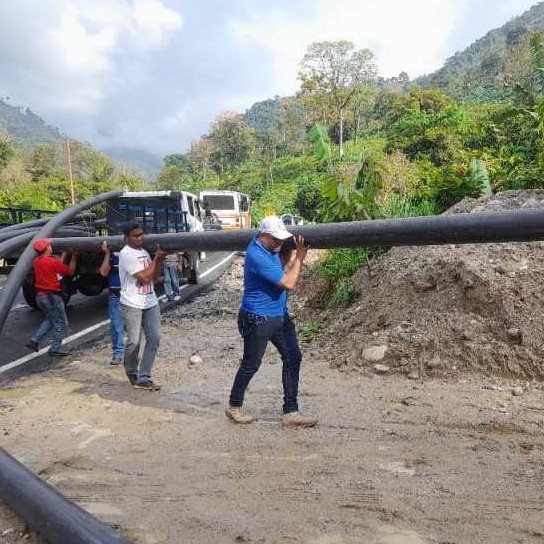 Diario Frontera, Frontera Digital,  AGUAS DE MÉRIDA, MUNICIPIO TULIO FEBRES CORDERO, MÉRIDA, JEHYSON GUZMÁN, El Vigía Panamericana, ,Gobernador entregó tubería 
para rehabilitación del acueducto Santa Apolonia