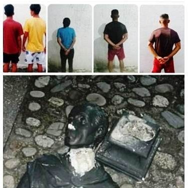 Diario Frontera, Frontera Digital,  BUSTO SIMÓN BOLÍVAR, MUCUJEPE, CINCO DETENIDOS, Sucesos, ,Polimérida detuvo a cinco ciudadanos 
por destrozar un busto de Simón Bolívar