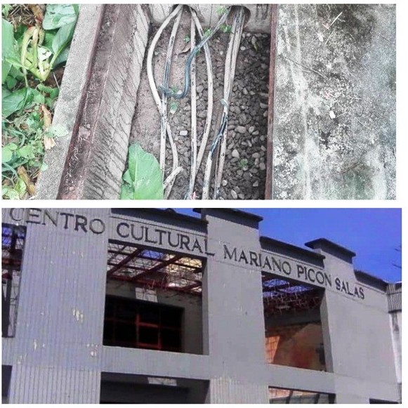 Diario Frontera, Frontera Digital,  HURTARON CABLEADO, CENTRO CULTRUA MARIANO PICÓN SALAS, EL VIGÍA, El Vigía Panamericana, ,Centro Cultural Mariano Picón Salas
de El Vigía le hurtaron cableado eléctrico