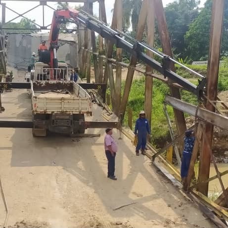 Diario Frontera, Frontera Digital,  PUENTE ONIA, El Vigía Panamericana, ,Gobernador Jehyson Guzmán trabaja en el puente de Onia