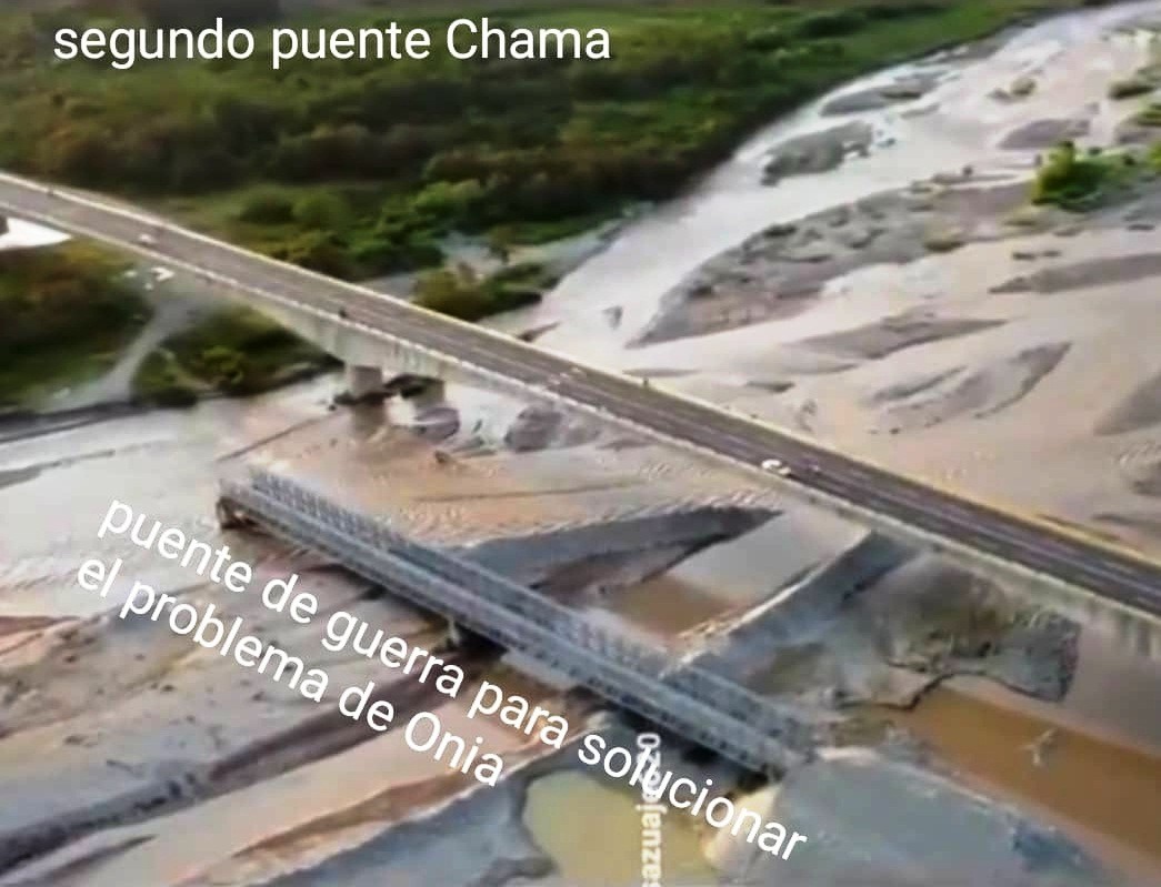 Diario Frontera, Frontera Digital,  PUENTE SOBRE EL RÍO ONIA, PUENTE DE GUERRA, El Vigía Panamericana, ,Exigen instalar un puente de guerra sobre el río
Onía para normalizar el paso vehicular
