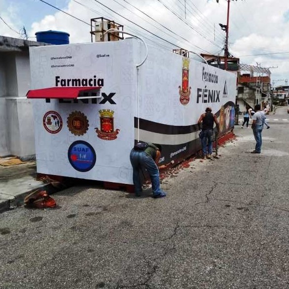 Diario Frontera, Frontera Digital,  CONTAINER FARMACIA FÉNIX, EL VIGÍA, El Vigía Panamericana, ,EL VIGÍA: Arrancó desmontaje de container de
farmacia Fénix para su reubicación