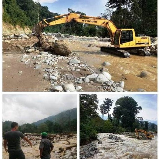 Diario Frontera, Frontera Digital,  JEHYSON GUZMÁN, OSWALDO FERRER, CARACCIOLO PARRA Y OLMEDO, RÍO TUCANÍ, Aguas de Mérida, El Vigía Panamericana, ,Trabajadores de Aguas de Mérida canalizan el río Tucaní
