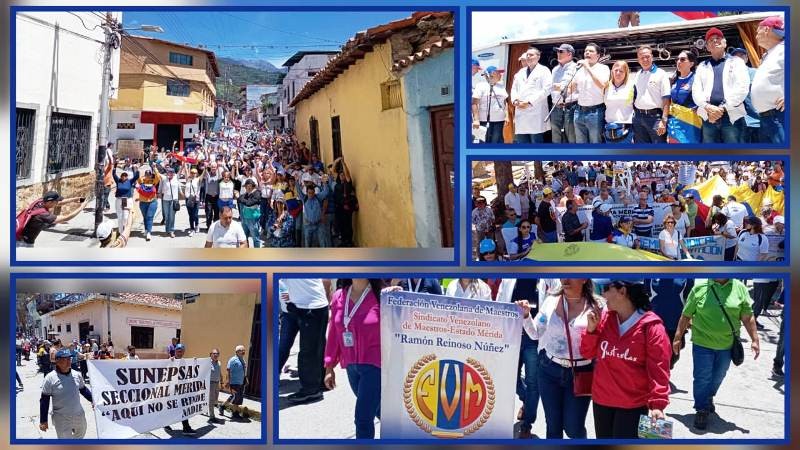 Diario Frontera, Frontera Digital,  MARCHA PRIMERO DE MAYO, INTEGREMIAL, MÉRIDA, Politica, ,La intergremial de Mérida volvió a las calles para exigir un salario 
que permita una vida digna a los trabajadores de todos los sectores