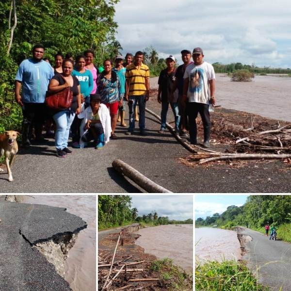 Diario Frontera, Frontera Digital,  EL VIGIA, ALBERTO ADRIANI, EL DIQUE, El Vigía Panamericana, ,Río Chama acabó con parte de la vía a El Dique