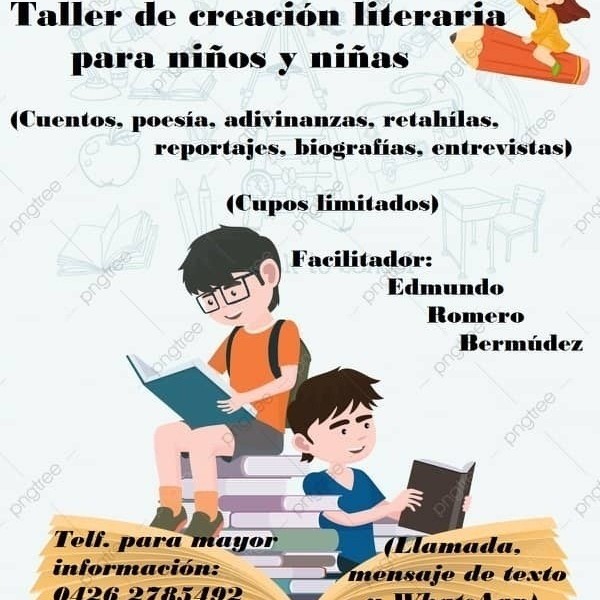 Diario Frontera, Frontera Digital,  Taller de Creación Literaria, NIÑOS EL VIGÍA, El Vigía Panamericana, ,Abiertas las inscripciones para el Taller
de Creación Literaria para niños de El Vigía
