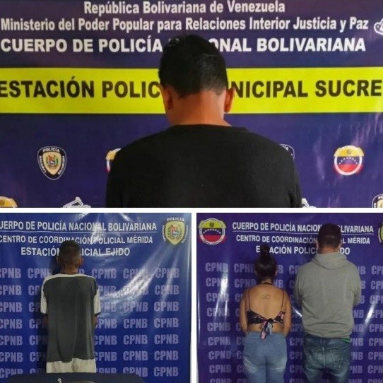 Diario Frontera, Frontera Digital,  DETENIDOS, PNB, CAMPO ELÍAS, SUCRE, MÉRIDA, Sucesos, ,PNB capturó a tres ciudadanos y una dama
entre los municipio Campo Elías y Sucre de Mérida