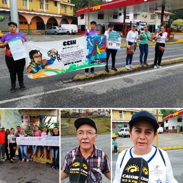 Diario Frontera, Frontera Digital,  PROTESTA DE DOCENTES, SECTOR IBERIA, EL VIGÍA, El Vigía Panamericana, ,Docentes realizaron pancartazo 
y grafitazo para exigir salarios justos