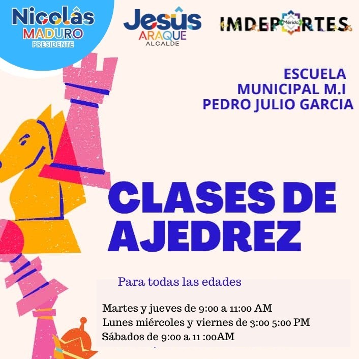 Diario Frontera, Frontera Digital,  Escuela municipal de Ajedrez "Julio García", ALCALDÍA DEL MUNICIPIO LIBERTADOR, JESÚS ARAQUE, Deportes, ,Alcalde Jesús Araque invita a formar parte 
de la Escuela municipal de Ajedrez "Julio García"