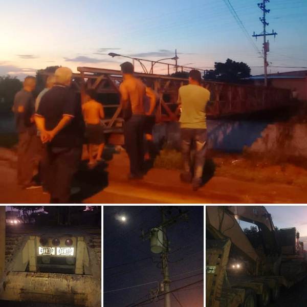 Diario Frontera, Frontera Digital,  LAS FLORES PARTE ALTA, EL VIG´`IA, SIN ELECTRRICIDAD, GANDIOLA PUENTES CAGUA, EL VIGÍA, El Vigía Panamericana, ,Gandola desplazó pasarela en la avenida Don Pepe Rojas 
y afectó poste de energía en Las Flores parte alta