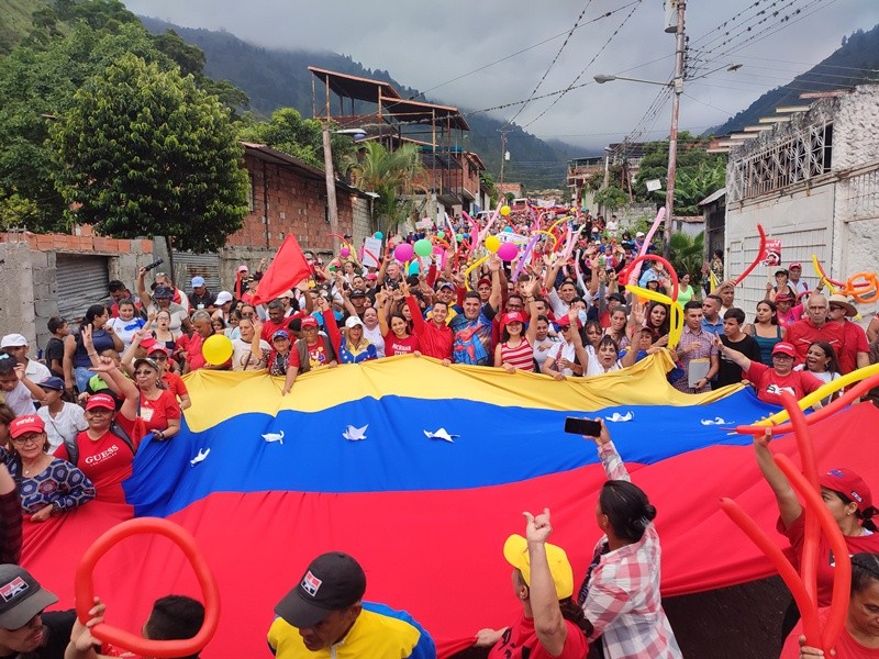 Diario Frontera, Frontera Digital,  MAZRECHA DSE BOLÍVAR A CAHÁVEZ, OSUNA RODRÓGUIEZ, LOS CUROS, PSUV, Politica, ,"De Bolívar a Chávez" PSUV Libertador 
se movilizó en Osuna Rodríguez