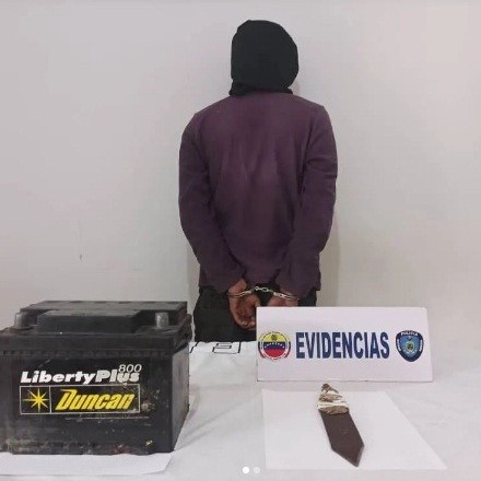Diario Frontera, Frontera Digital,  PNB, CAPTURADO POR HURTO, MÉRIDA, Sucesos, ,Policía capturó a joven apodado “El Soldado”
con una batería tras haberla hurtado en Mérida