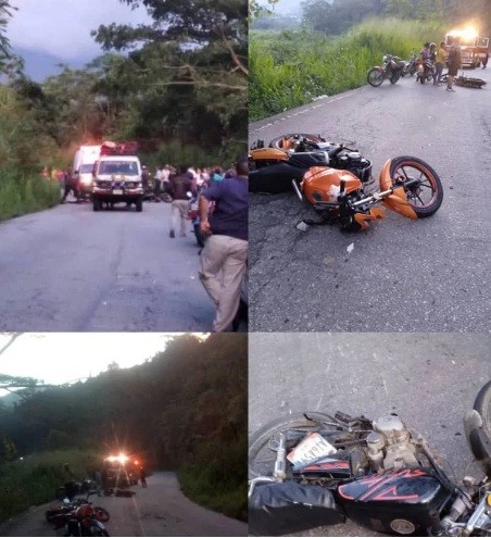 Diario Frontera, Frontera Digital,  ACCIDENTE TOVAR, Sucesos, ,Cuatro lesionados en colisión 
entre dos motos en Tovar