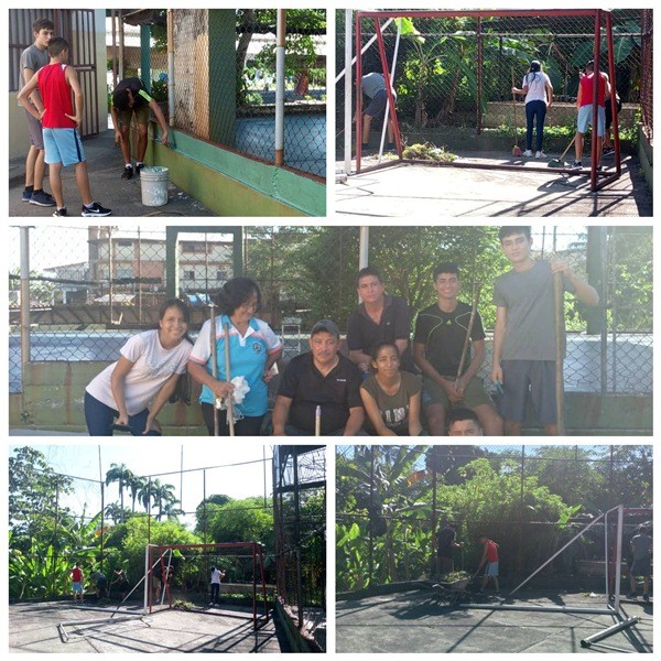 Diario Frontera, Frontera Digital,  Club de Voleibol menor Alberto Adriani, LICEO BOLÍVAR 2000, Deportes, ,El Club de Voleibol menor Alberto Adriani realizó mantenimiento 
a la cancha del liceo Bolívar 2000