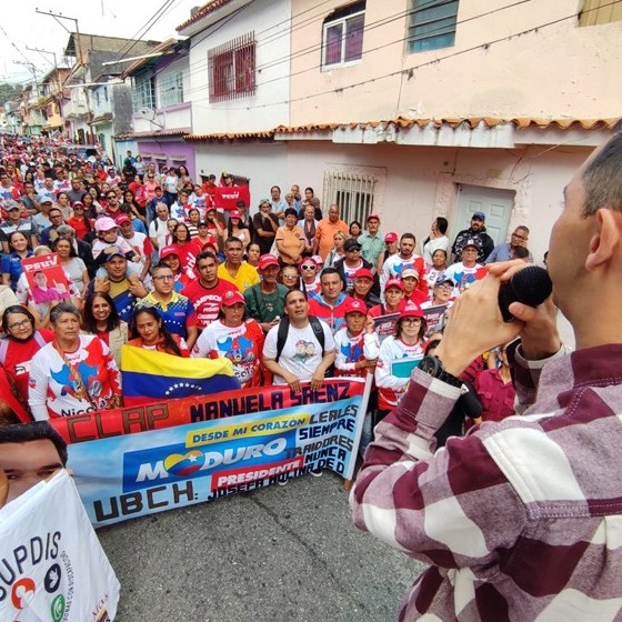Diario Frontera, Frontera Digital,  PSUV LIBERTADOR, MÉRIDA, JESUS ARAQUE, PARROQUIA SPINETTI DINI, Politica, ,Militancia PSUV parroquia Spinetti Dini 
se movilizó en apoyo al Presidente Nicolás Maduro