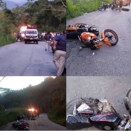 Diario Frontera, Frontera Digital,  ACCIDENTE TOVAR, Sucesos, ,Cuatro lesionados en colisión 
entre dos motos en Tovar
