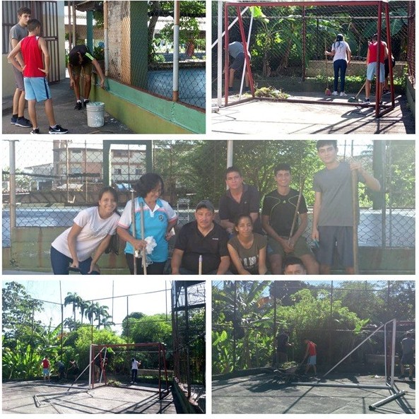 Diario Frontera, Frontera Digital,  Club de Voleibol menor Alberto Adriani, LICEO BOLÍVAR 2000, Deportes, ,El Club de Voleibol menor Alberto Adriani realizó mantenimiento 
a la cancha del liceo Bolívar 2000