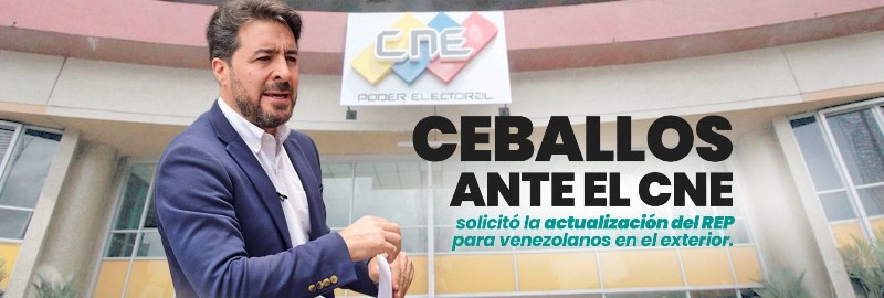 Diario Frontera, Frontera Digital,  DANIEL CEBALLOS, Politica, ,Daniel Ceballos solicitó al CNE actualización del REP para venezolanos en el exterior