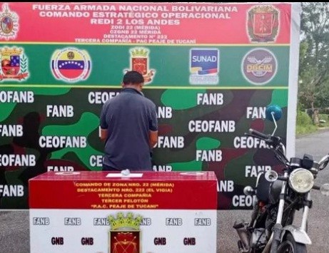 Diario Frontera, Frontera Digital,  TUCANÍ., DROGAS, Sucesos, ,GNB detuvo a un ciudadano tras encontrarle  
100 gramos de cocaína en Tucaní