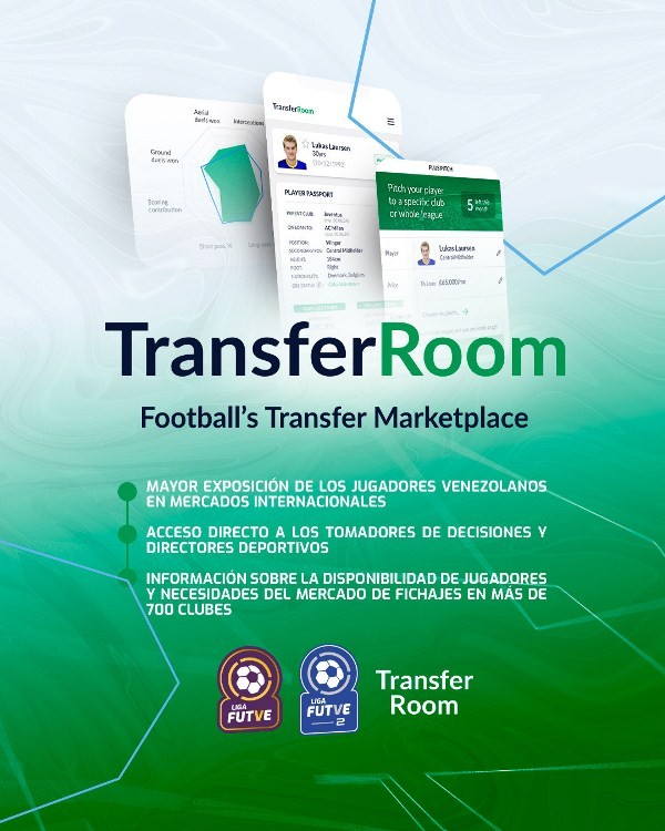Diario Frontera, Frontera Digital,  Liga FUTVE, TransferRoom, Deportes, ,Liga FUTVE firma acuerdo con TransferRoom para que los clubes venezolanos
tengan acceso al mercado de fichajes digital