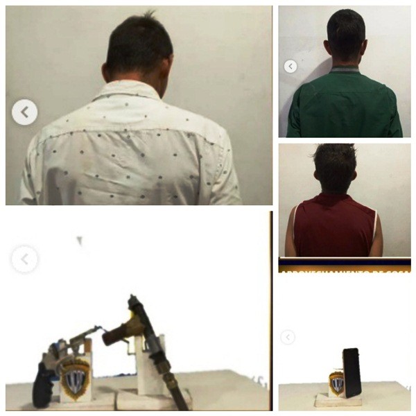 Diario Frontera, Frontera Digital,  CICPC, MÉRIDA, Sucesos, ,CICPC capturó a tres ciudadanos por porte ilícito
de arma de fuego y aprovechamiento en Mérida