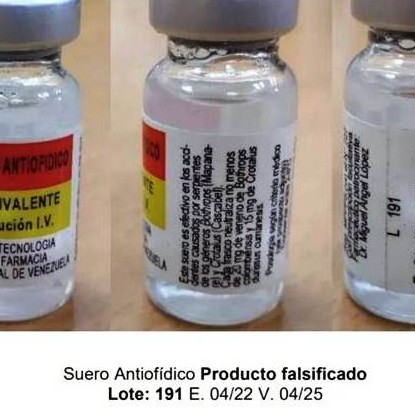 Diario Frontera, Frontera Digital,  suero antiofídico falsificado, VENEZUELA, Salud, ,Alertan sobre distribución de suero antiofídico falsificado en Venezuela