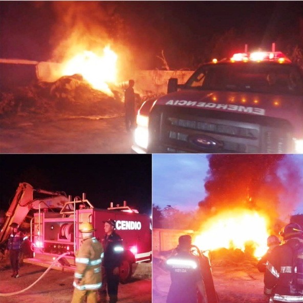 Diario Frontera, Frontera Digital,  INCENDIO, PAVIMENTADORA ONICA, Sucesos, ,Bomberos sofocaron incendio de material hidrocarburos
en Pavimentadora Onica de El Vigía